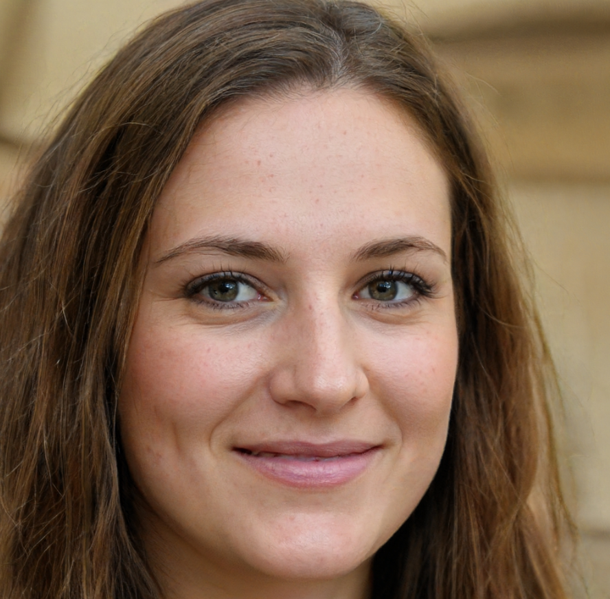Vrouw met bruin haar