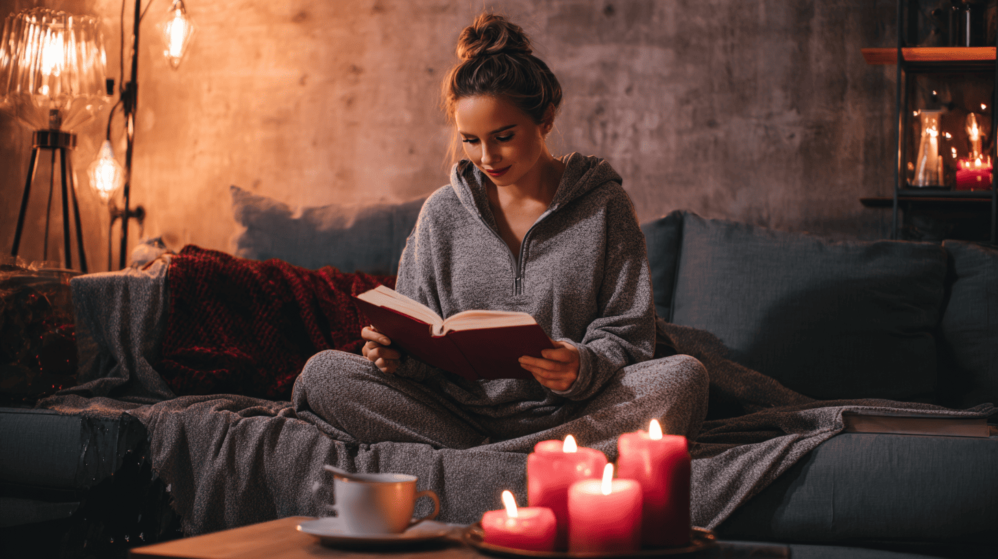 boek lezen op selfcare-avond