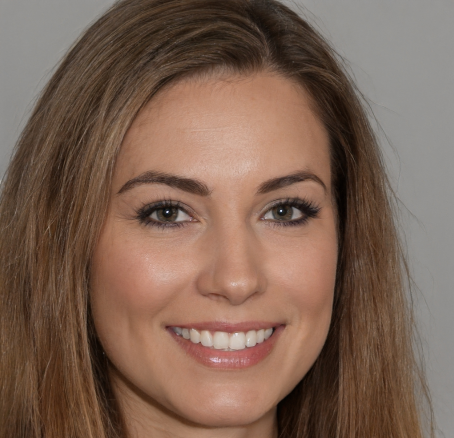 vrouw bruin haar