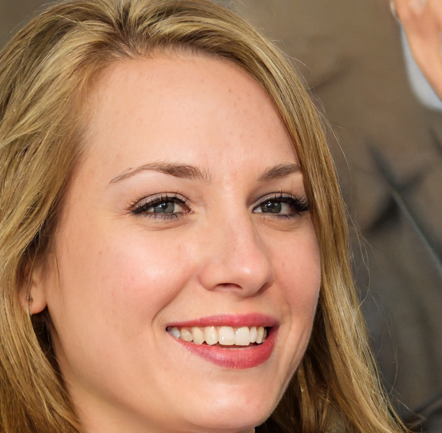 vrouw met blond haar