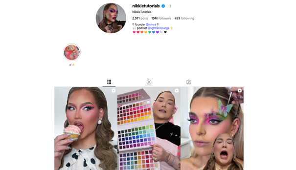TikTok account NikkieTutorials videos