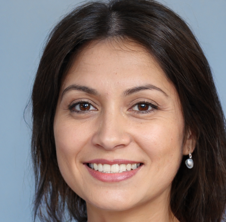 Vrouw met donker haar