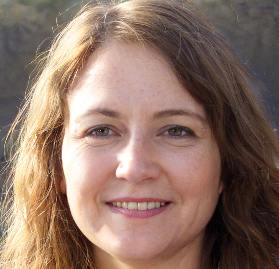 Vrouw met donkerblond haar