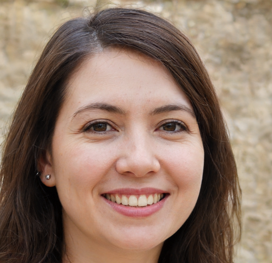 vrouw met bruin haar