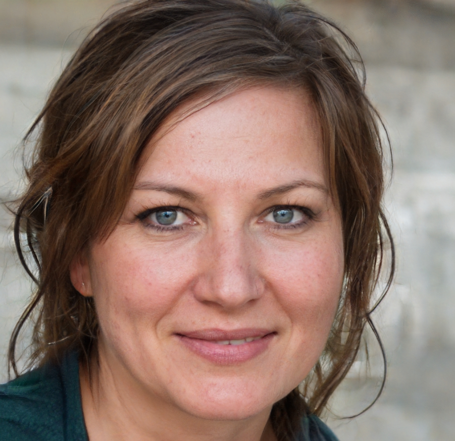 vrouw bruin haar