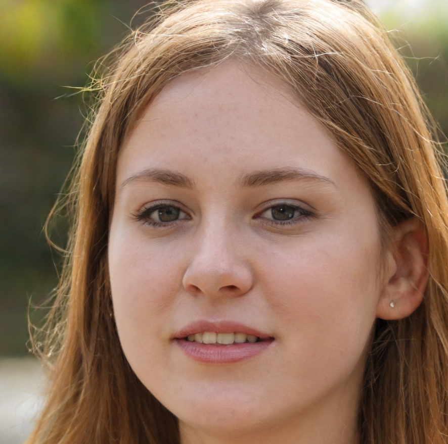 Meisje met donkerblond haar