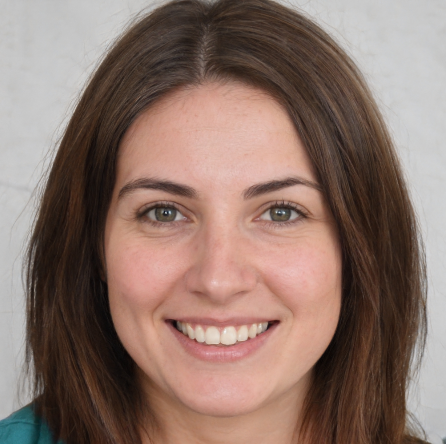 vrouw met bruin haar