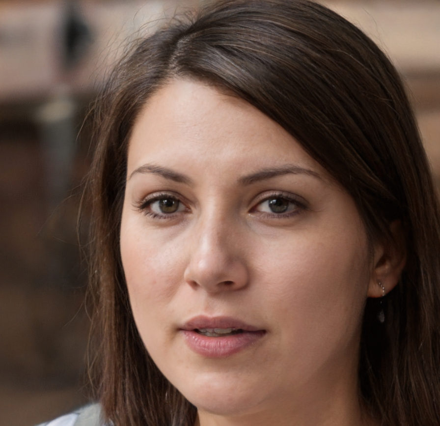 Vrouw met donker haar