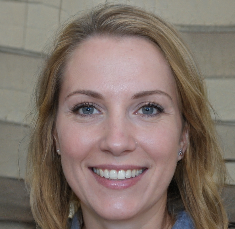 vrouw met blond haar