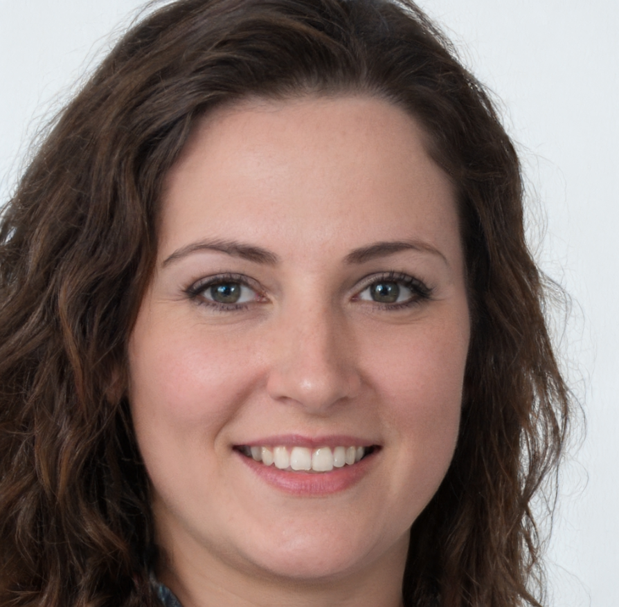 vrouw met bruin haar