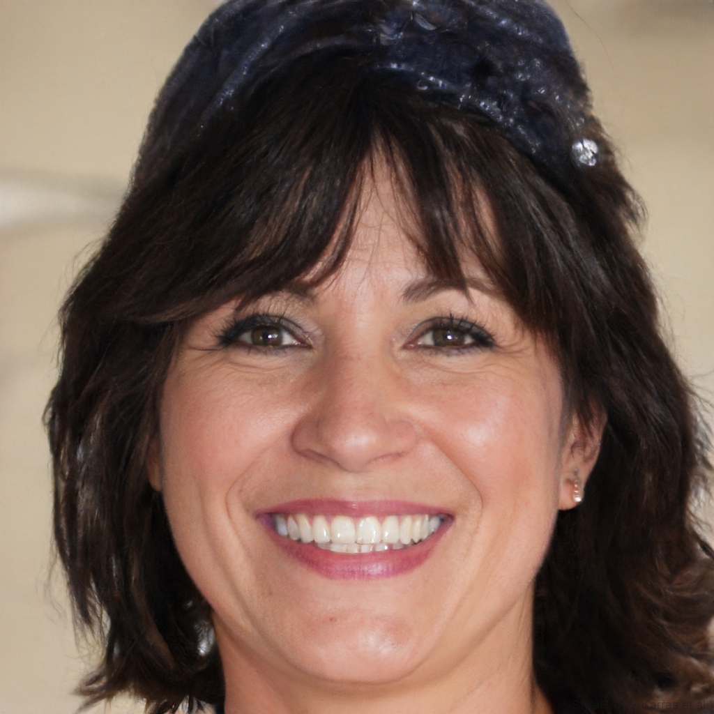 Vrouw zwart haar glimlach