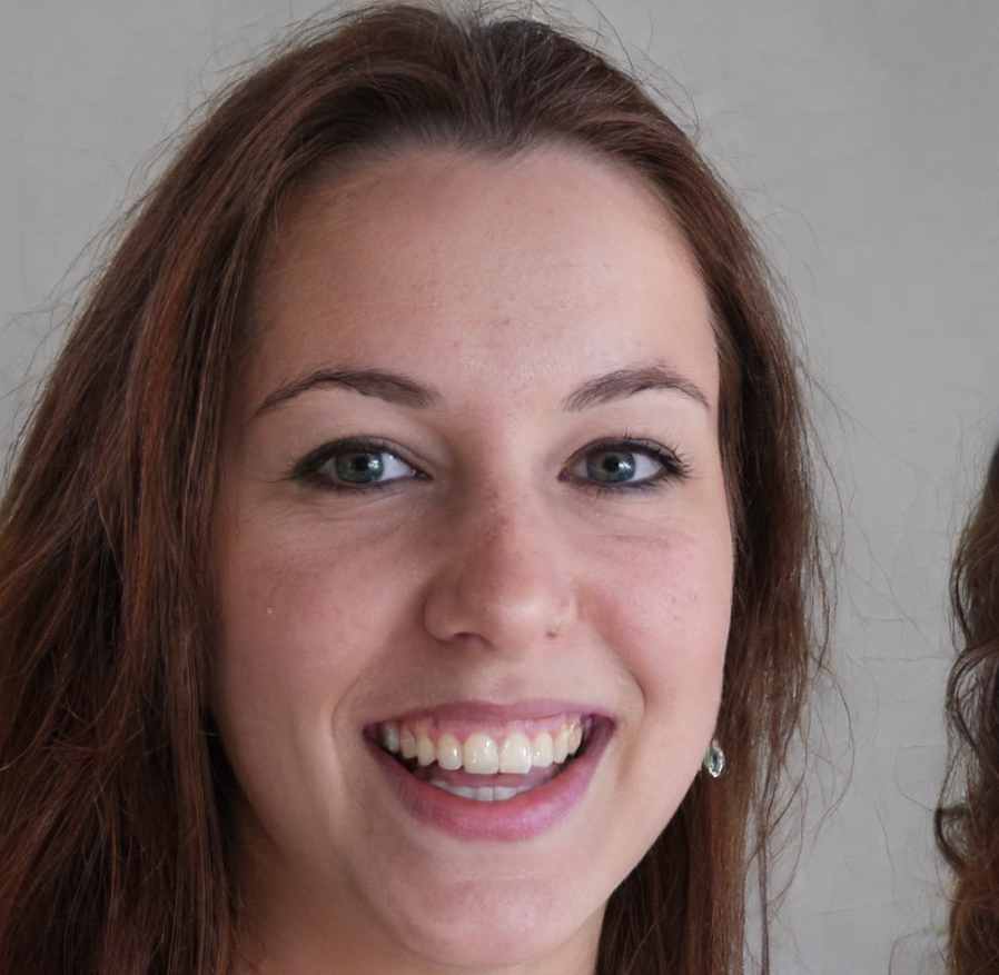 Vrouw met donker en stijl haar
