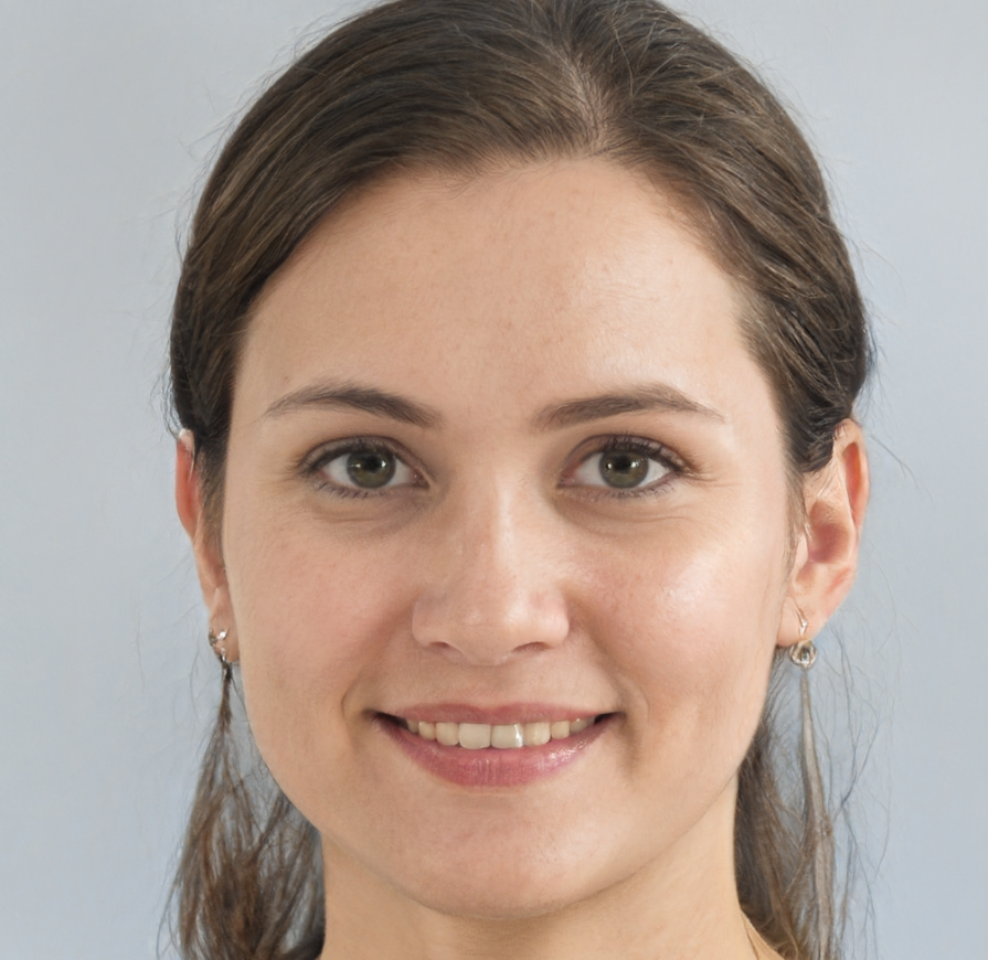 Vrouw lach donker haar