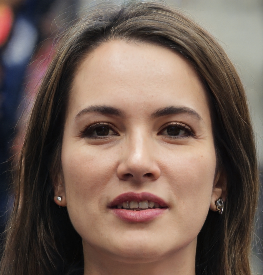 vrouw met donker stijl haar