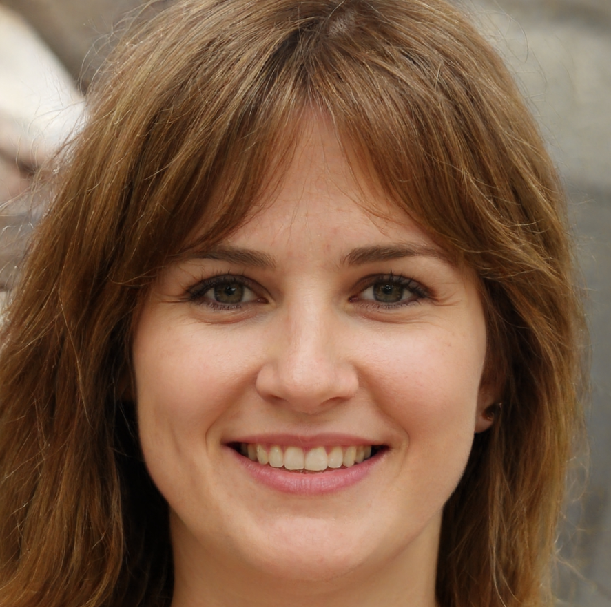 vrouw met bruin haar