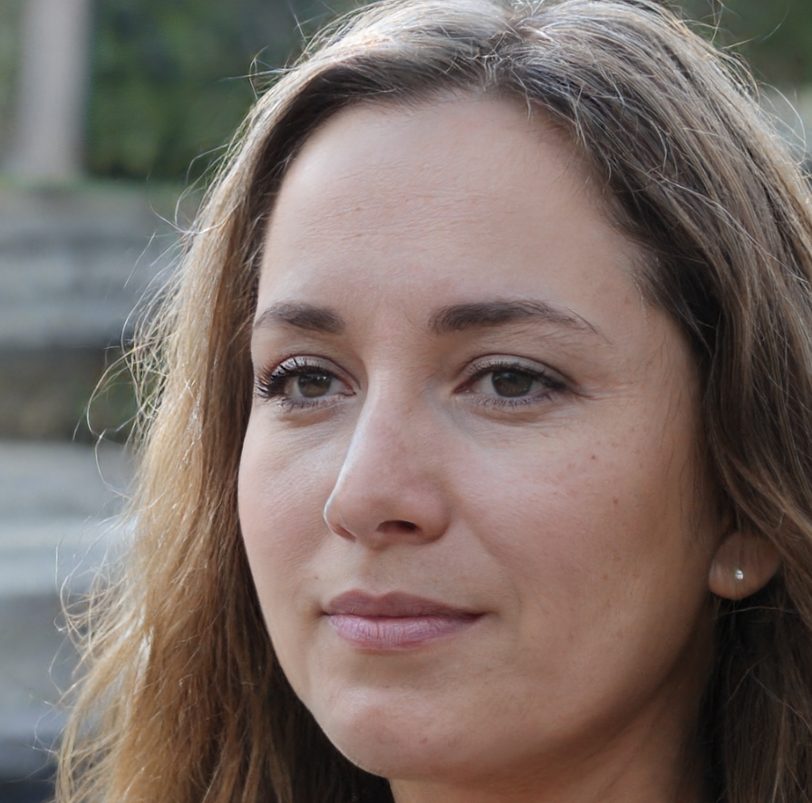 vrouw met donkerblond haar