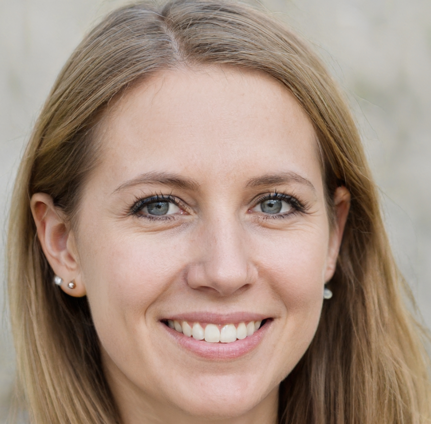 vrouw met blond haar