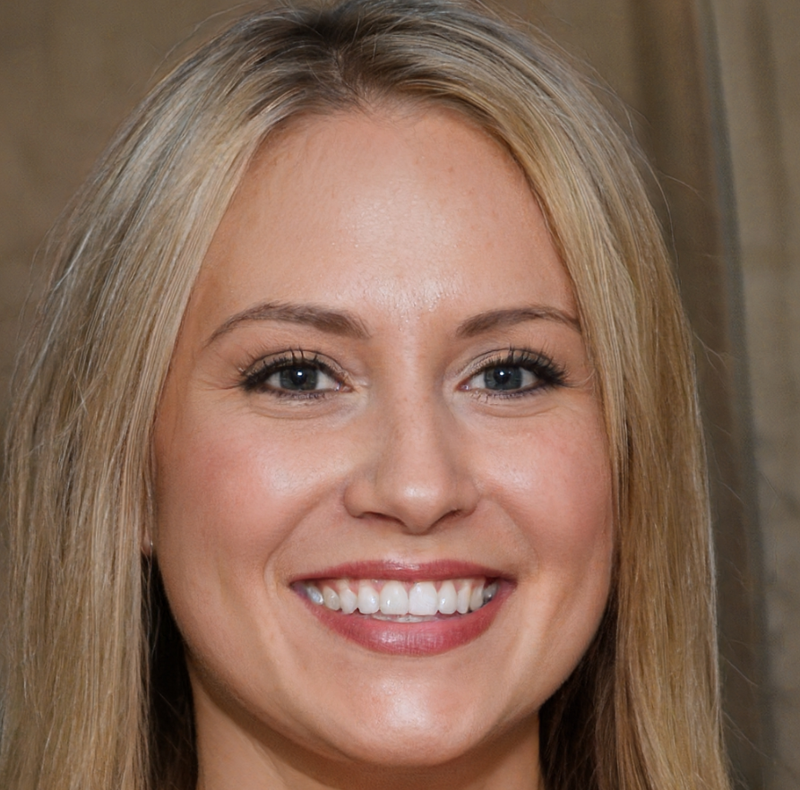 vrouw met blond haar