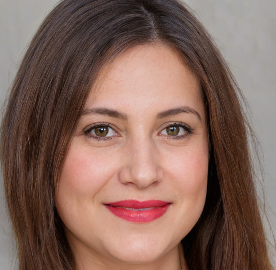 vrouw met rode lippenstift