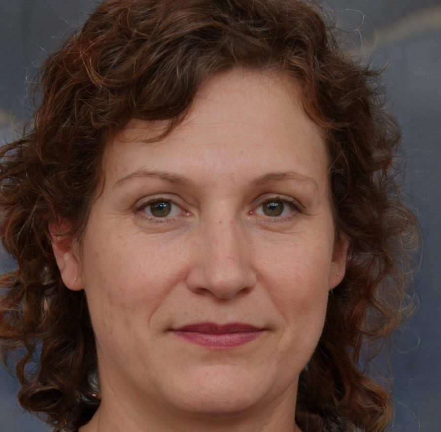 vrouw bruine krullen