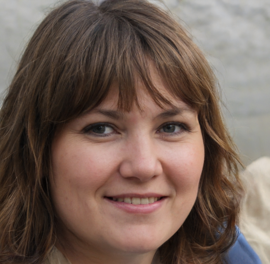 vrouw met bruin haar