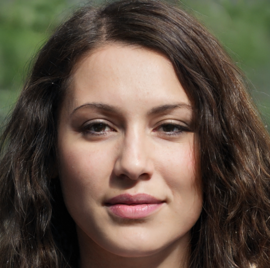 vrouw met donker bruin haar