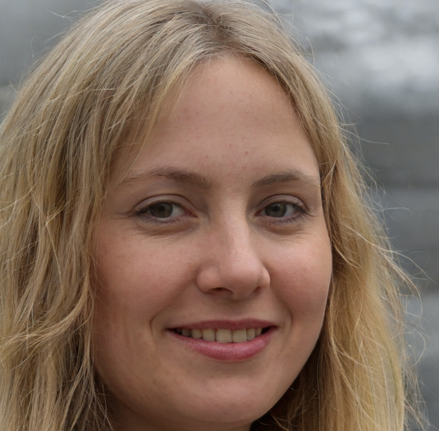 vrouw met blond haar