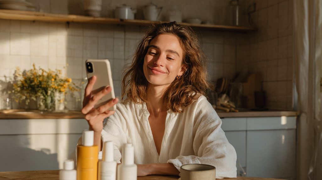 Beautyvloggen in de keuken