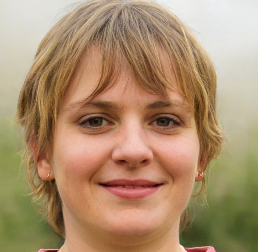 Vrouw met kort blond haar