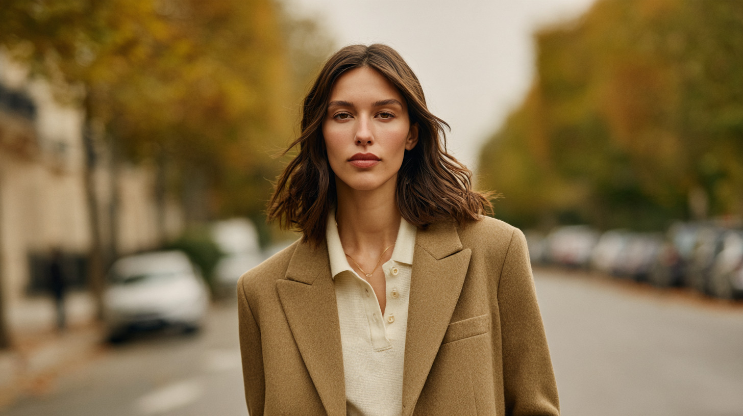 Vrouwen polo stylen in de herfst